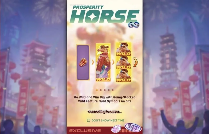 Prosperity Horse - Wild empilé sur les rouleaux